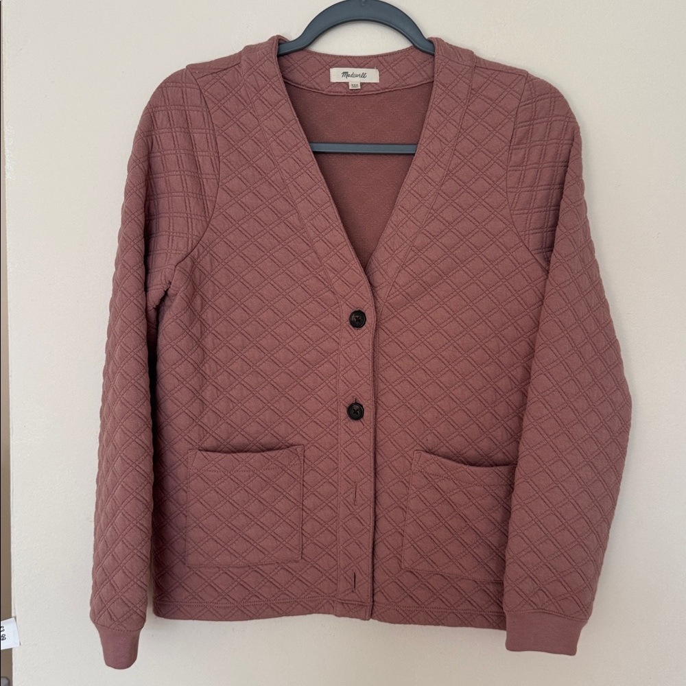 Madewell Quilted Cardigan - Tan